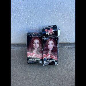 Lot of 2 Splat Rebellious Colors Midnight Amber Semi-Permanent Hair Color Kit